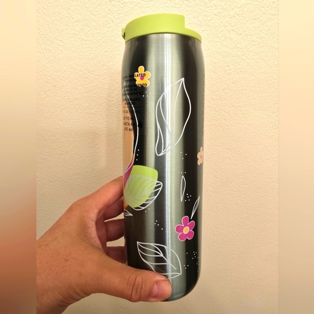 NWT Starbucks 2025 LATAM Release Floral Stainless Steel Tumbler - Picture 4 of 11
